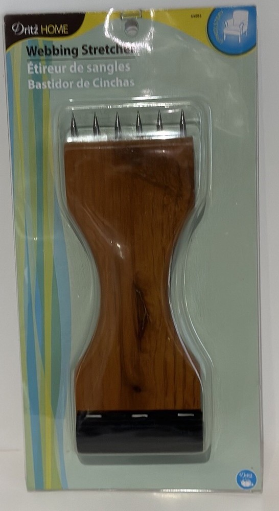 Dritz Home 44292 Wood Handle Webbing Stretcher Upholstery Webbing Tool