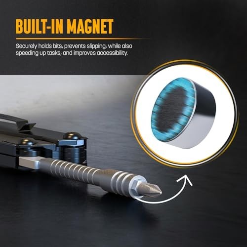 Flat-End Ratchet & Bit Extender Set for Multi-Tools, Compatible with Leatherman,