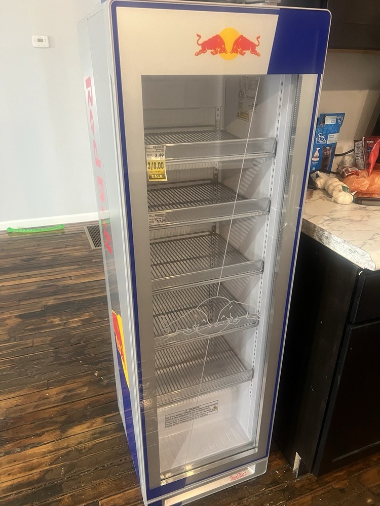 Large Red Bull Cooler