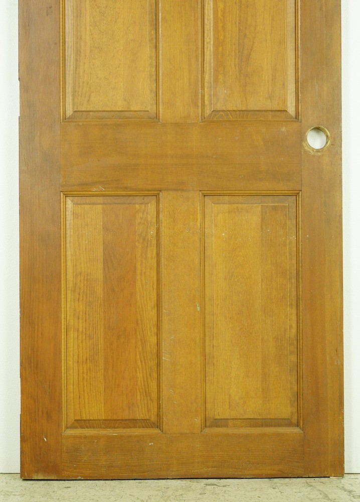 Antique 6 Panel Medium Tone Pine Passage Door 32 x 75.5 in.