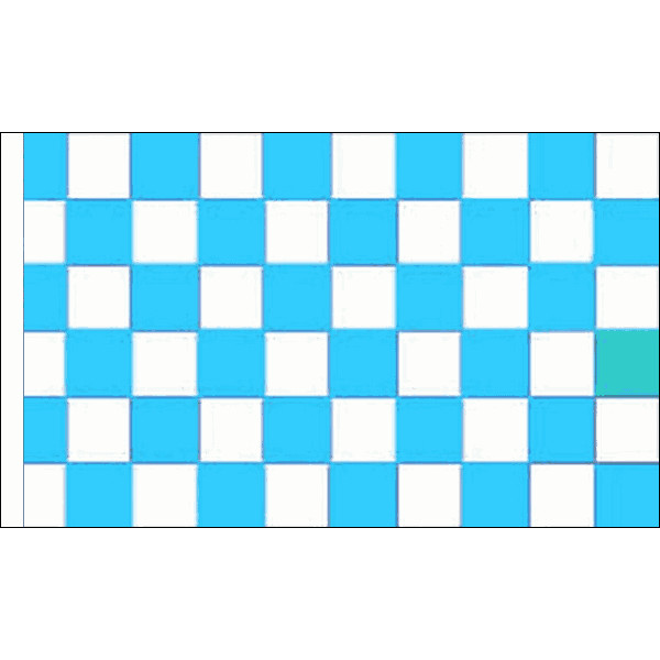 Sky Blue & White Check Flag Table Desk Top Hand Waving Flags Scrunchie Displays