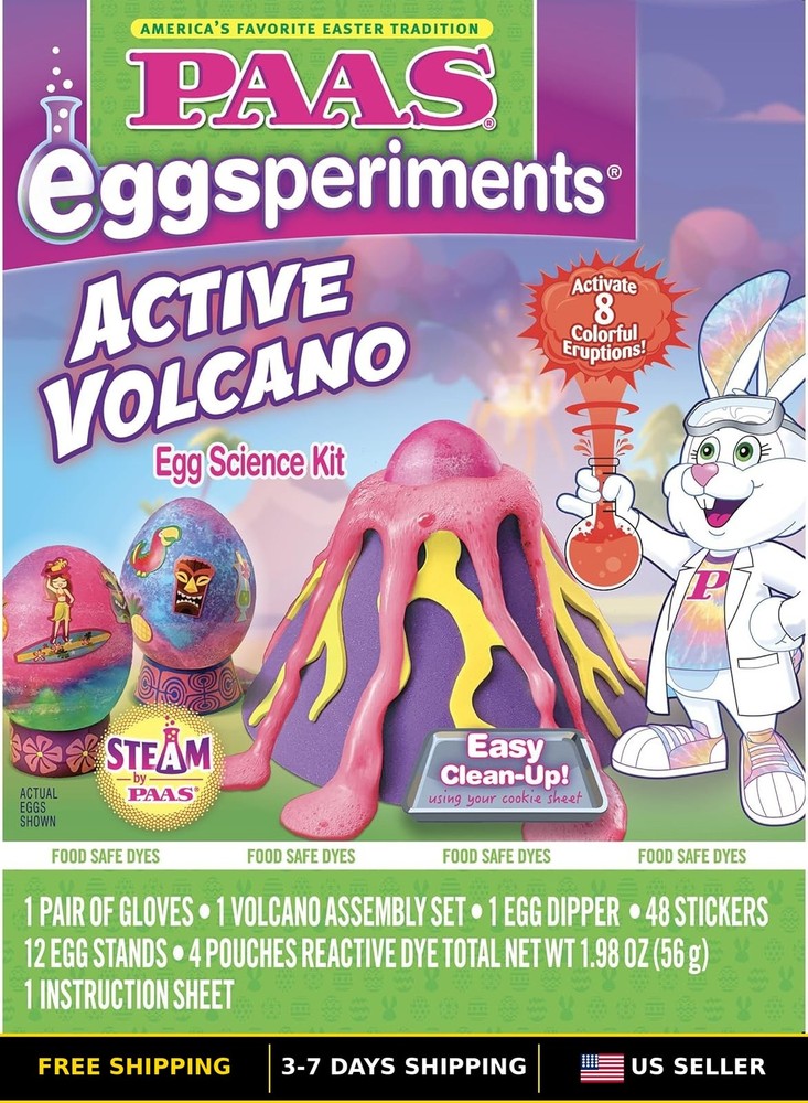 Volcano Egg Decorating Kit - Fun Educational Easter Crafts for Kids