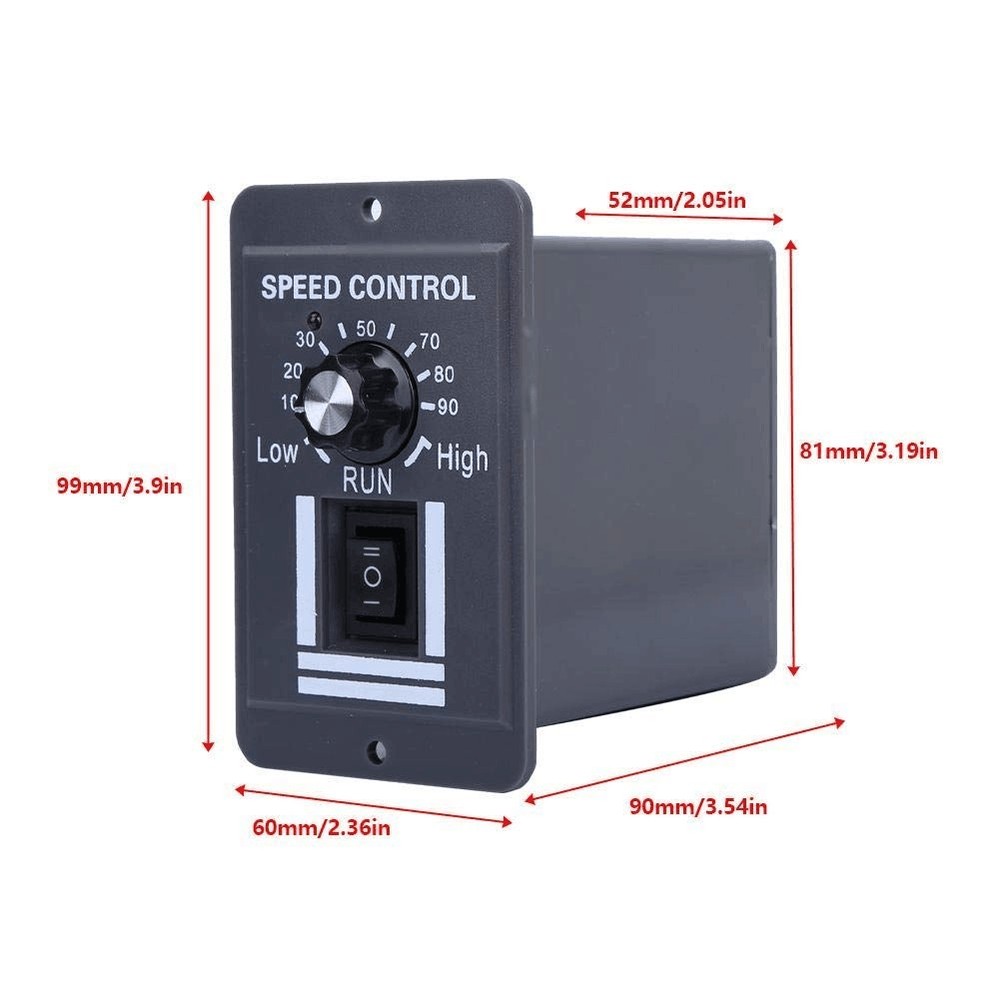 40A PWM DC Motor Speed Controller 12V 24V 36V 48V Variable Speed Switch Reverse.