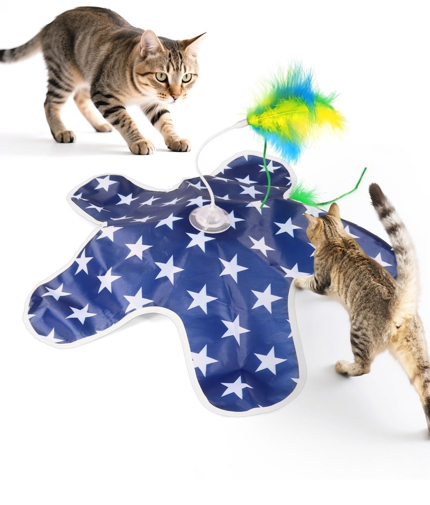 Interactive Cat Toys – Indoor Feather Hide & Seek Rolling Design for Cats