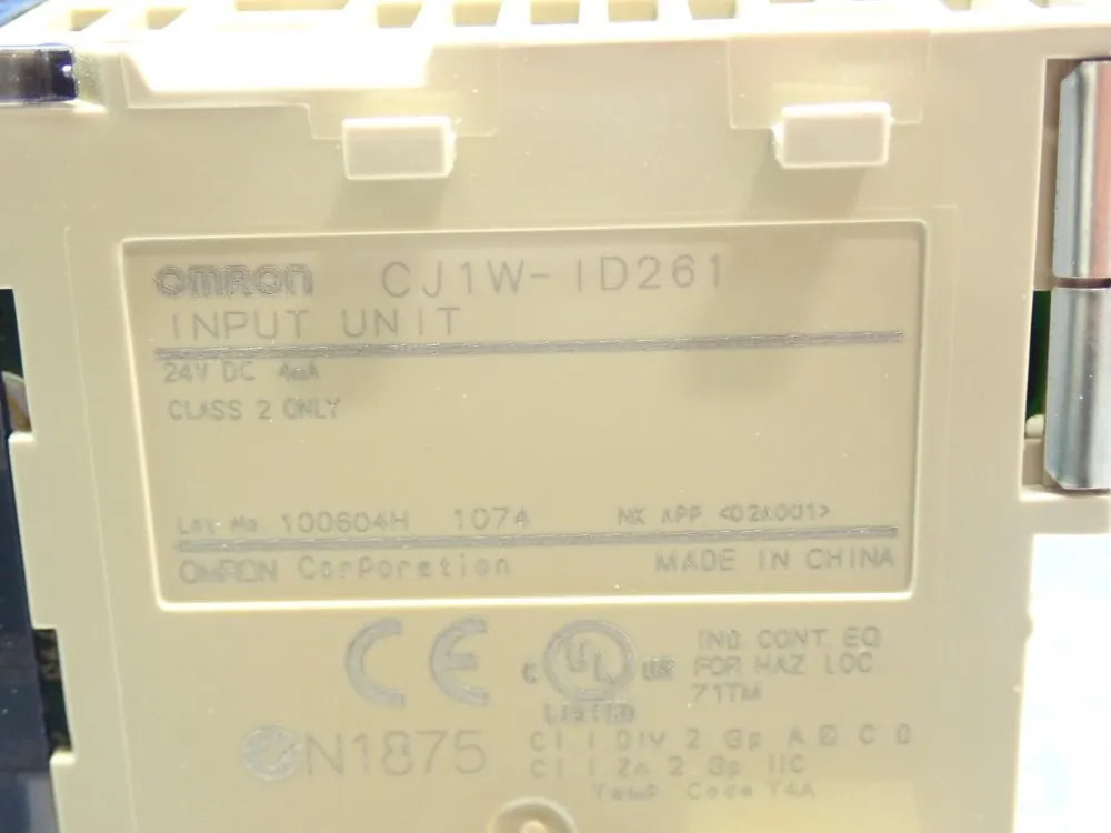 OMRON CJ-SERIES INPUT UNIT, 8PCS CJ1W-ID261