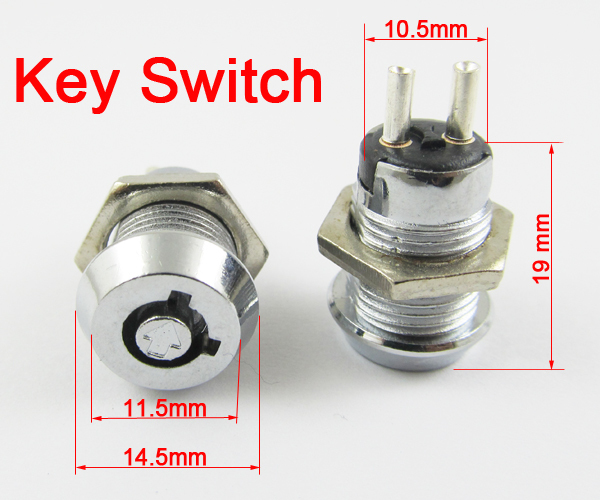 10 pcs Key Ignition Switch ON/OFF Lock Switch Plastic handle 1 Key open all Lock