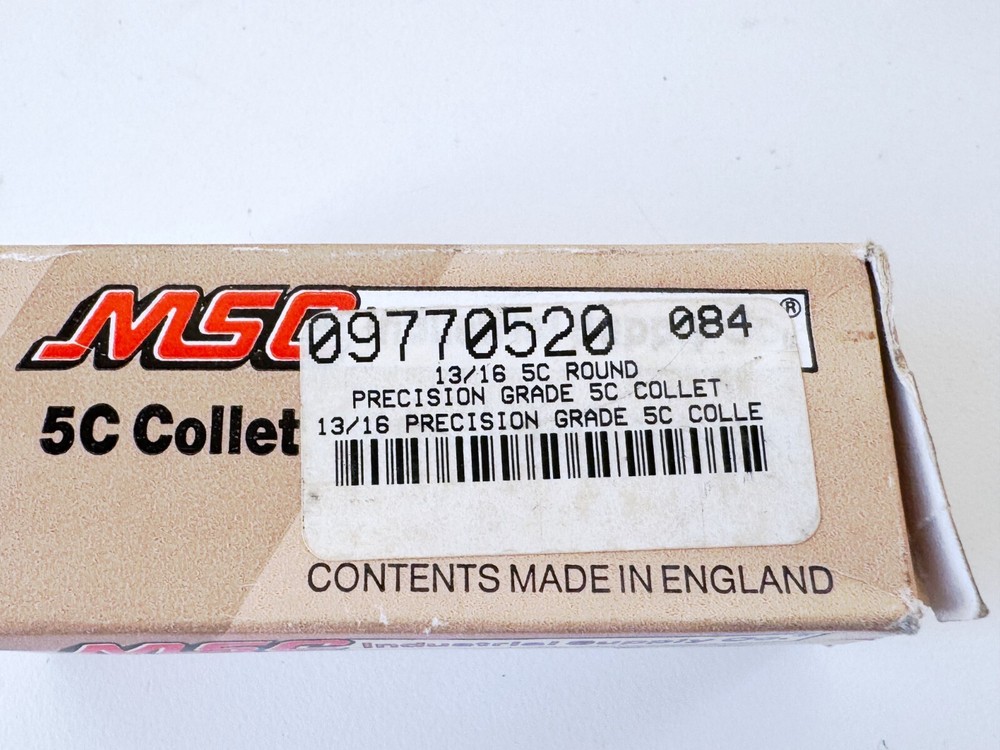13/16" MSC 5C Round Collet External & Internal Threads .8125"