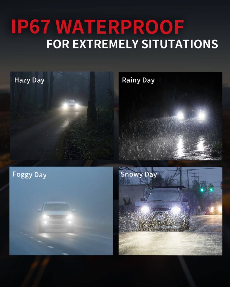 LASFIT 9005/HB3 LED Headlight Bulbs High Beam Conversion Kit White Super Bright