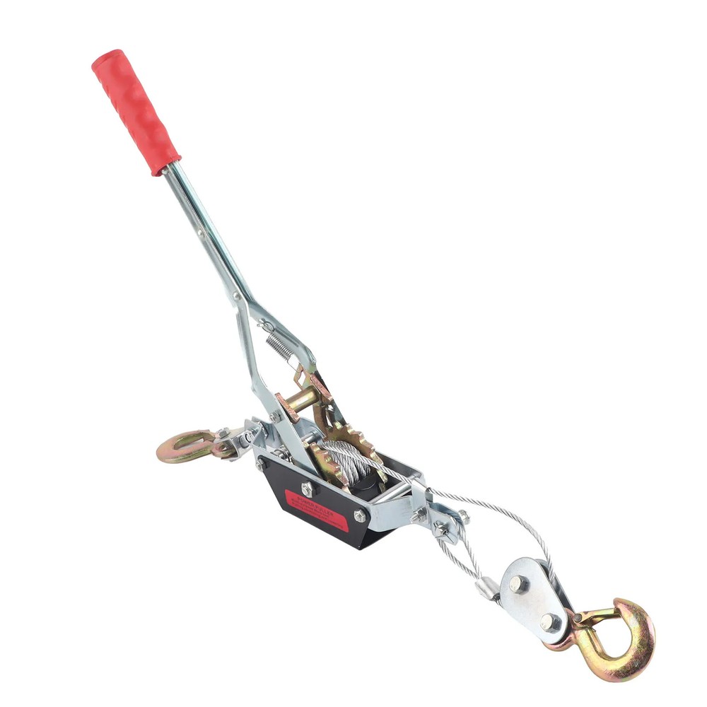 Wire Rope Hand Power Puller Tighten Tool Mini Tightener Double Hook Lifting Tool