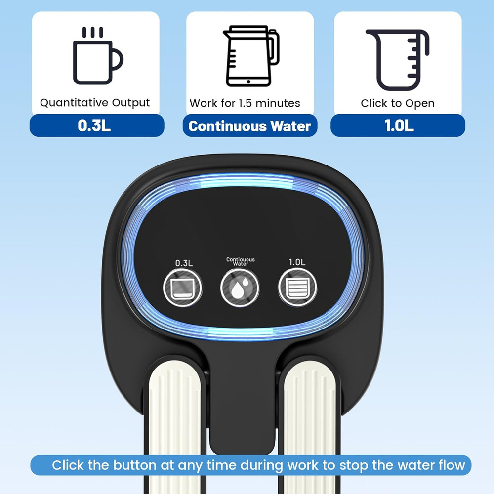 3 Mode Foldable Nozzle 5 Gallon Water Dispenser, Water Bottle Pump for 5 Gallon,