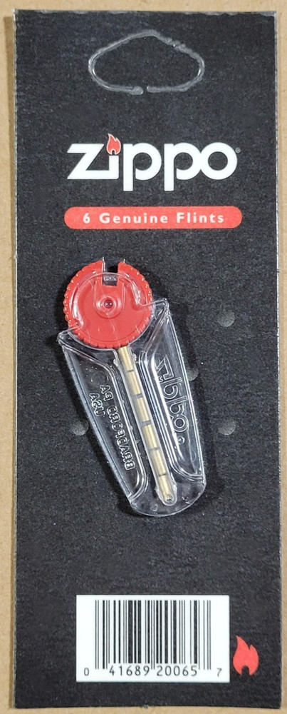 Zippo Lighter Genuine Flints - 6 Flints Per Pack - 1 Pack, New