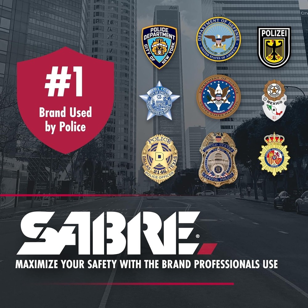 Portable Maximum Strength Pepper Spray with Adjustable Reflective Hand Strap