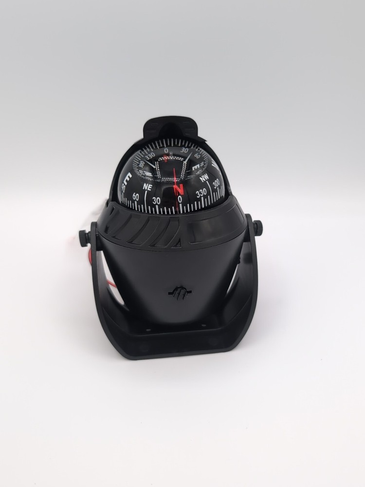 Black Electronic Marine LED Navigation Compass for Sail Ship Vehicle Car Boat