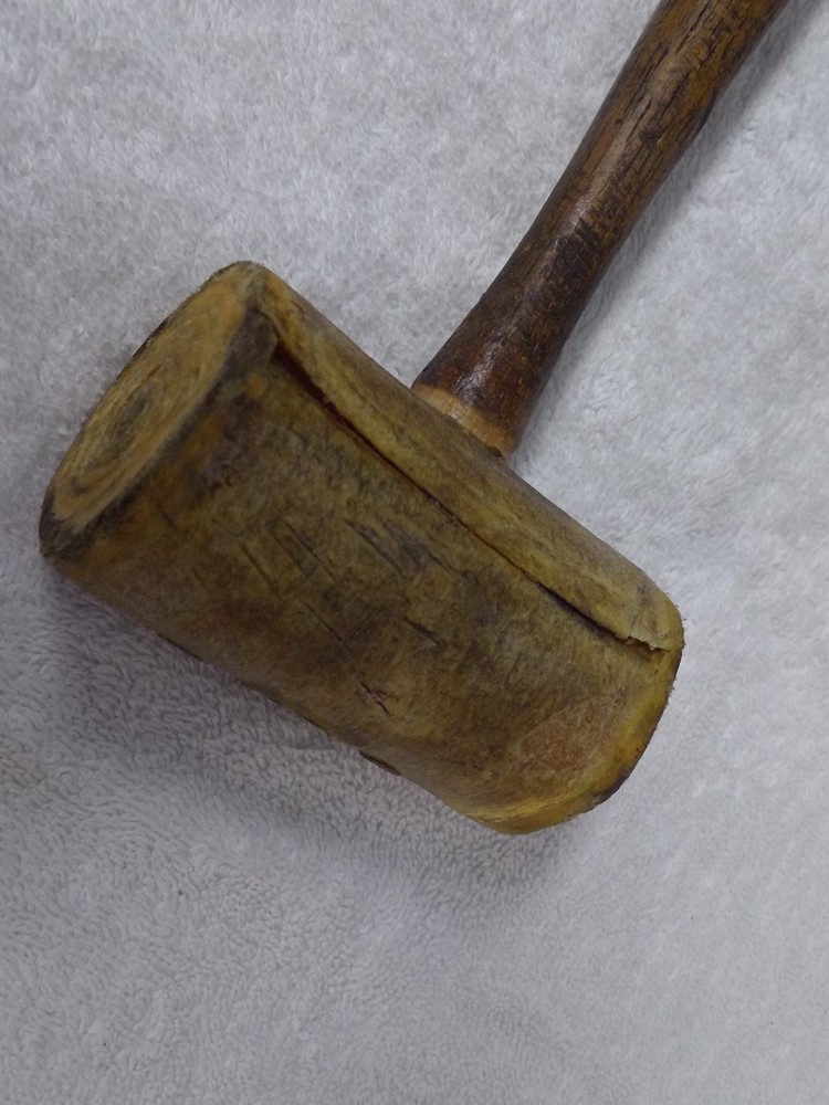 Vintage Leather Head Mallet Hammer