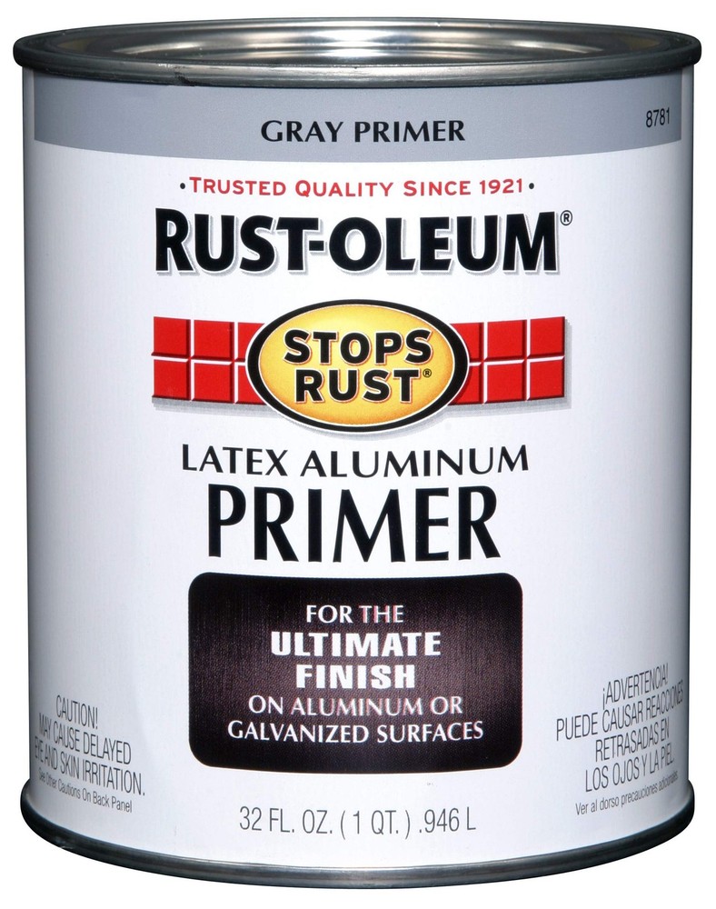 Rust-Oleum 8781502 Stops Rust Flat Aluminum 32 Fl Oz (Pack of 1),