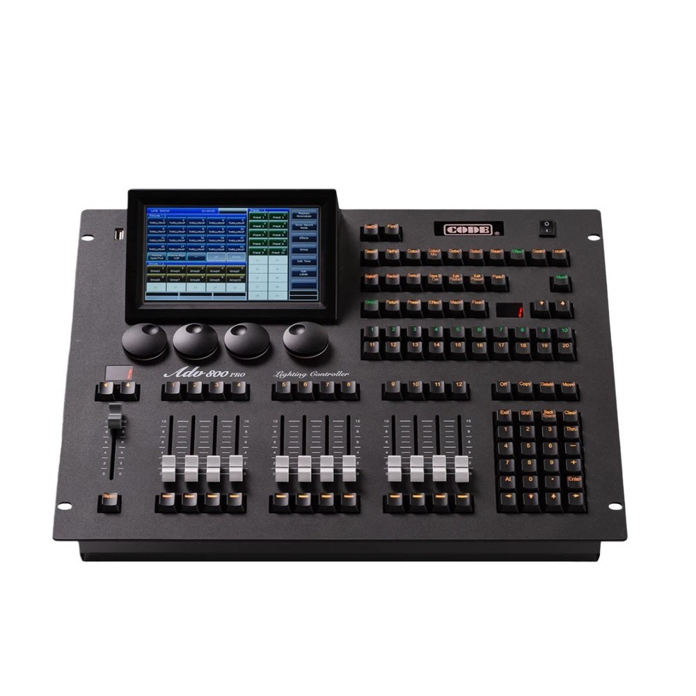 dj club lighting Code ADV800 Console DMX512 channels light controller w/case
