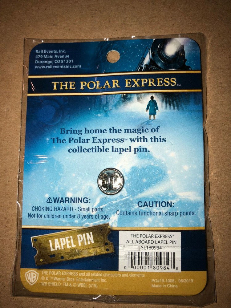 The Polar Express Logo Lapel Pin ALL ABOARD!
