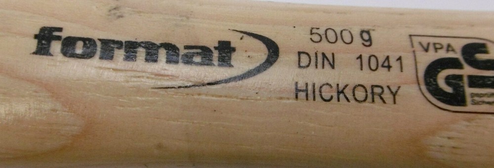 Format Locksmith Hammer 500g | DIN 1041 | Hickory Handle