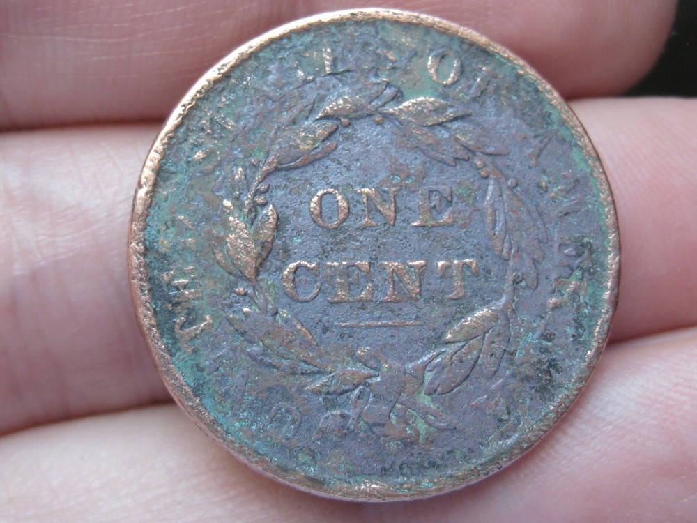 1837 Matron Head Large Cent Penny- Fine Details, Plain Cord Medium Letters