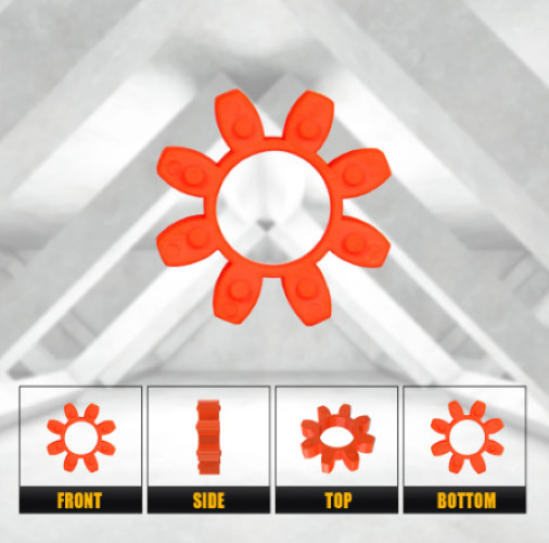 Coupling Buffer Pad connector plum blossom (Ships same day from PA, USA)