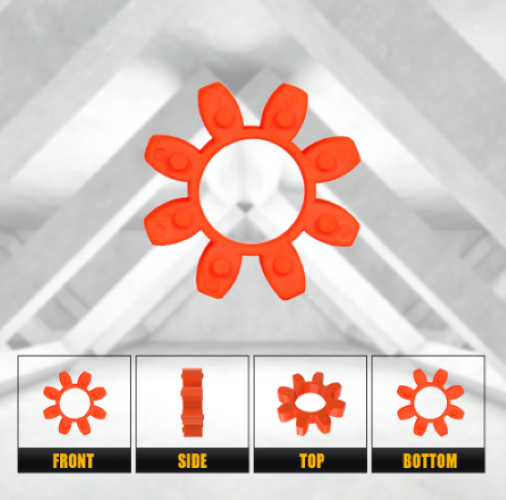 Coupling Buffer Pad connector plum blossom (Ships same day from PA, USA)