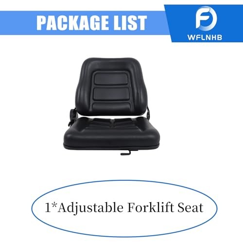 Universal Adjustable Folding Forklift Truck Seat, with Slide Rail Replacement