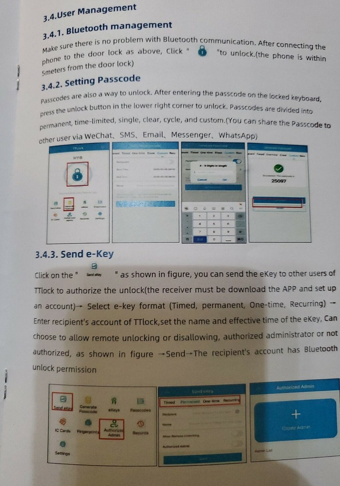 KUCACCI Smart Lock with Keypads, Electronic Door Lock