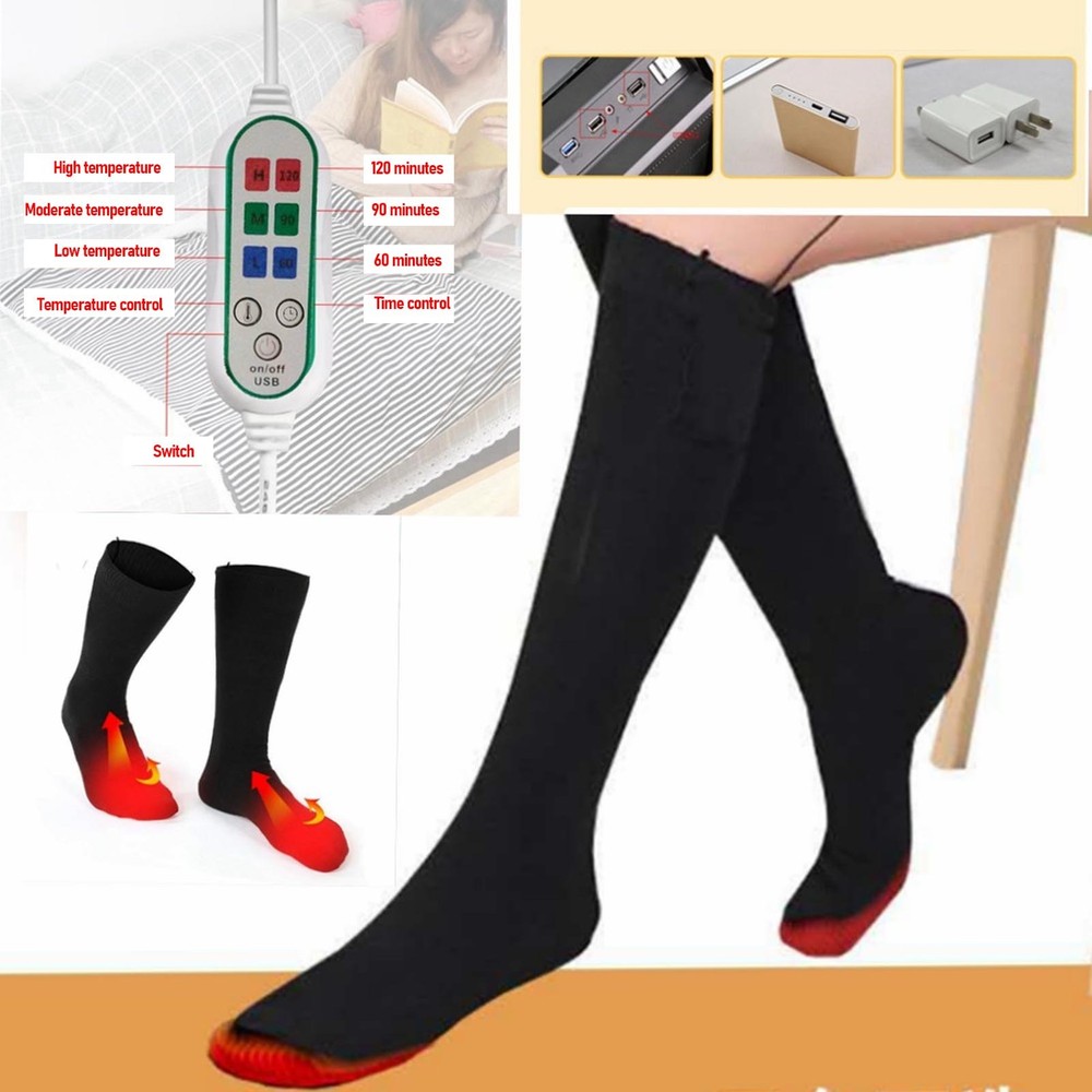 Intelligent Temperature Control Electric Heated Socks For Winter