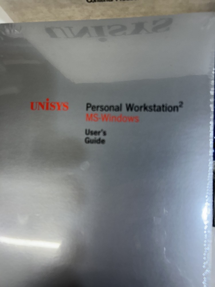 Unisys Microsoft Windows 2.03 Manual & Software New