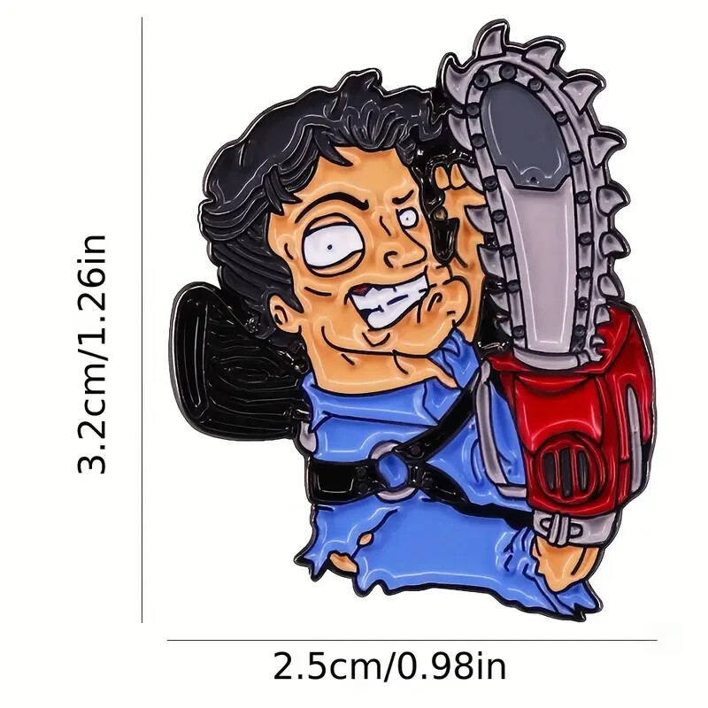 Evil Dead Ash Williams Enamel Pin Horror Hat Backpack Jackets Badge Brooch Lapel