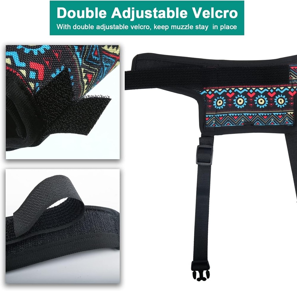 Dog Muzzle to Prevent Biting Chewing, for Grooming Vet Visit. Size Large.