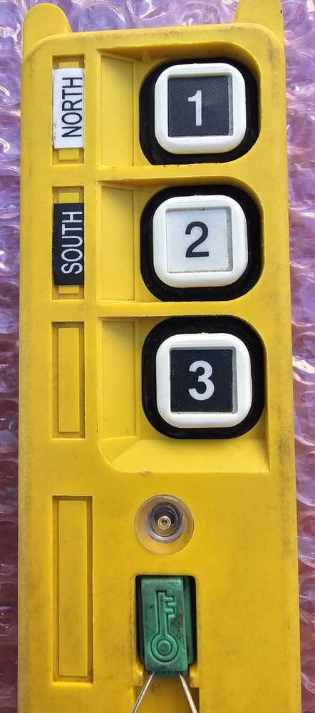 Control Chief 3 Button Pendant Hoist Crane Wireless Remote Control Transmitter
