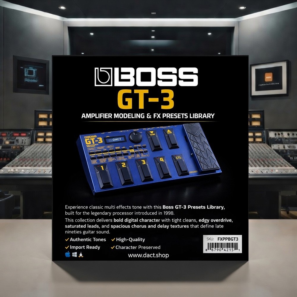 Boss GT-3 Guitar Multi-FX Presets Library