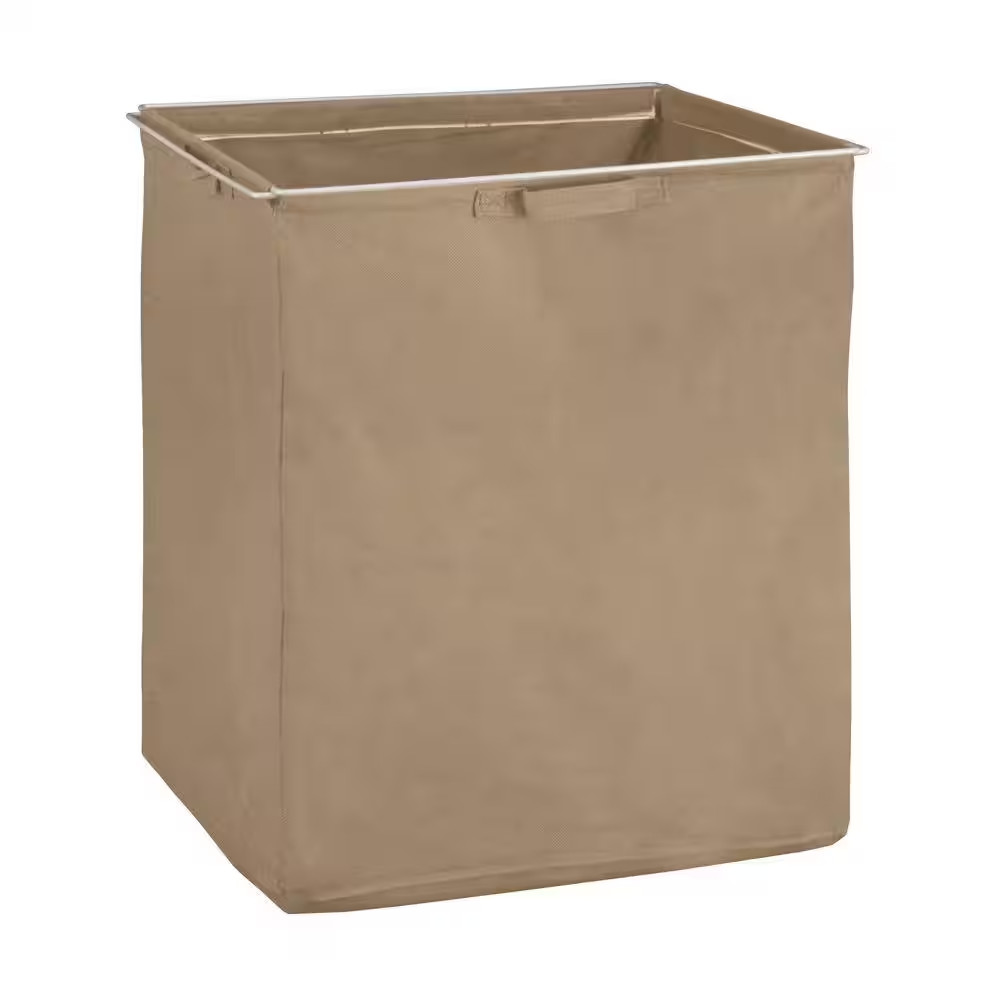Shelftrack Mocha Fabric Hamper with Frame