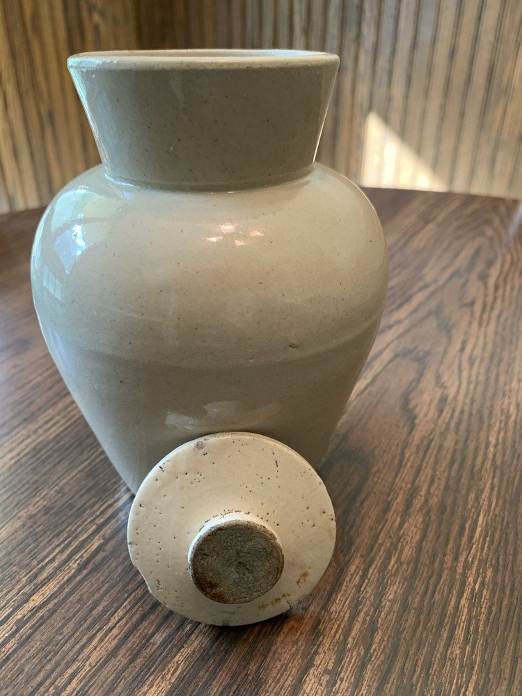 Weyman's Snuff Pottery Stoneware Jar with Lid