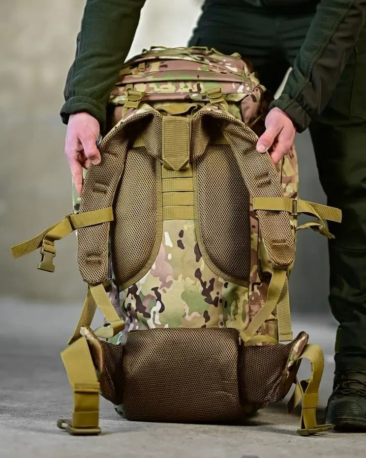 Large tactical frame backpack Multicam military frame backpack💛💙