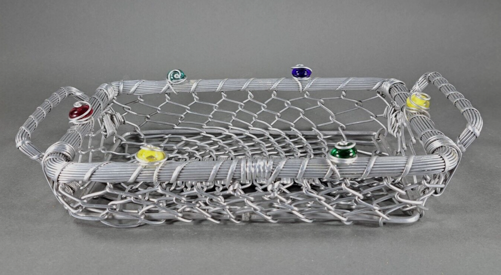 Dary Rees Original Wire Basket Handmade 13"