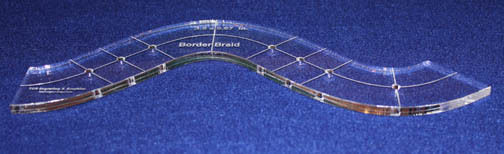 Border Braid- Quilting Template - 1/4" Clear Acrylic