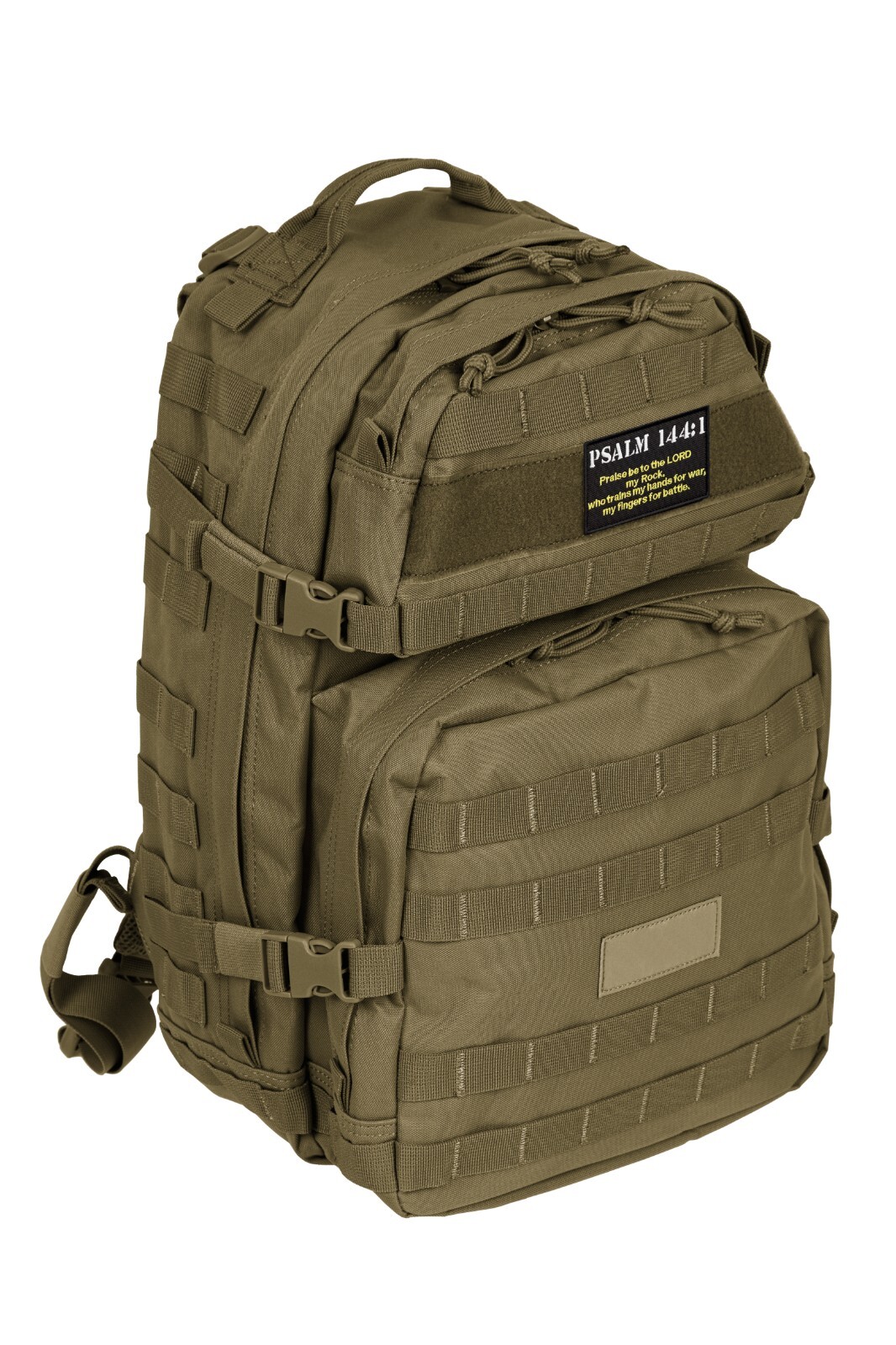 Psalm 144:1 Tactical Patch – Hook & Loop Embroidered Christian Morale Badge