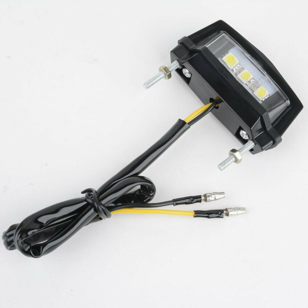 License Plate Light ABS Plastic Accessories Black Housing LED Lamp Multi Use