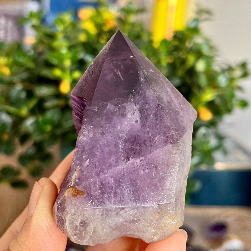210g Natural Amethyst geode quartz clustercrystal specimen Healing