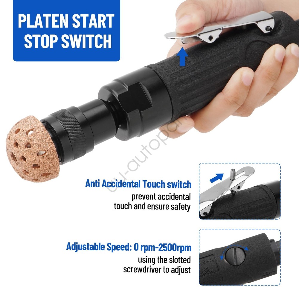 2500 RPM Buffer, Scraper, Roller & Long-Lasting Buffing Wheel