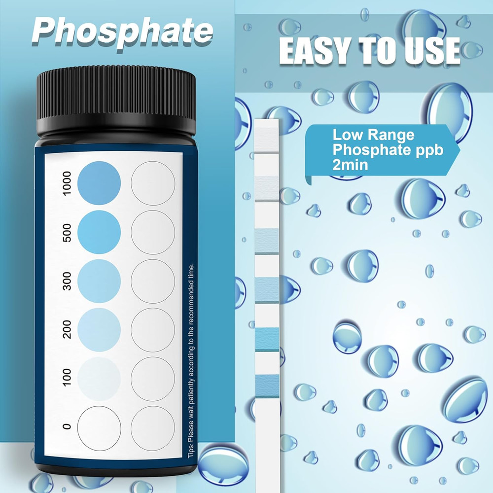 50-Pack Phosphate Test Strips for Pool Spa Hot Tub Quick Accurate Water Testing