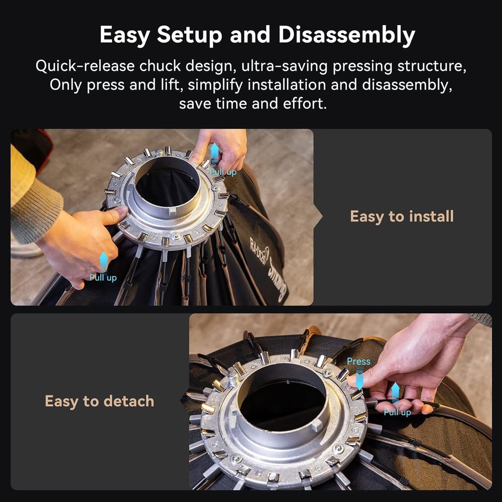 SmallRig Parabolic Softbox Quick Release, Parabolic Softbox (47.2inch/120cm)