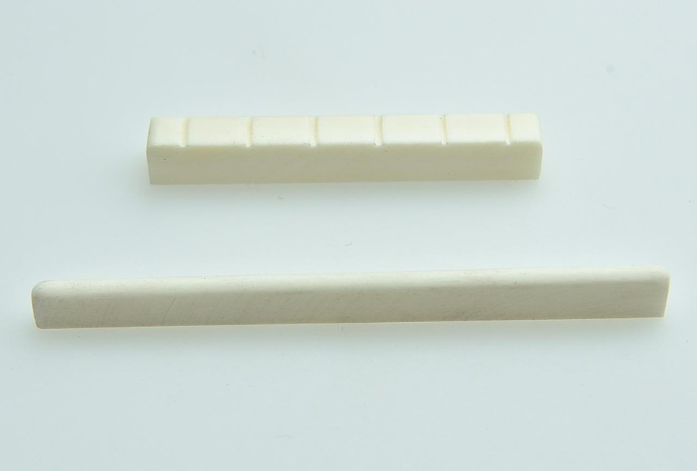 Cattle Bone Spanish Guitar Nut and Saddle Real Pure Classical Bone Nut & Saddle