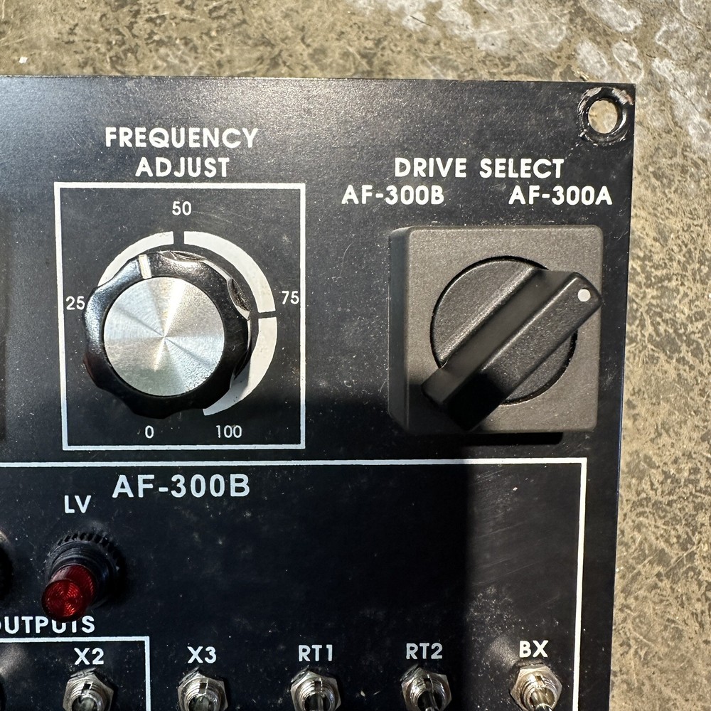 Frequency Adjust Drive Select Control Panel AF-300B Programmable Outputs
