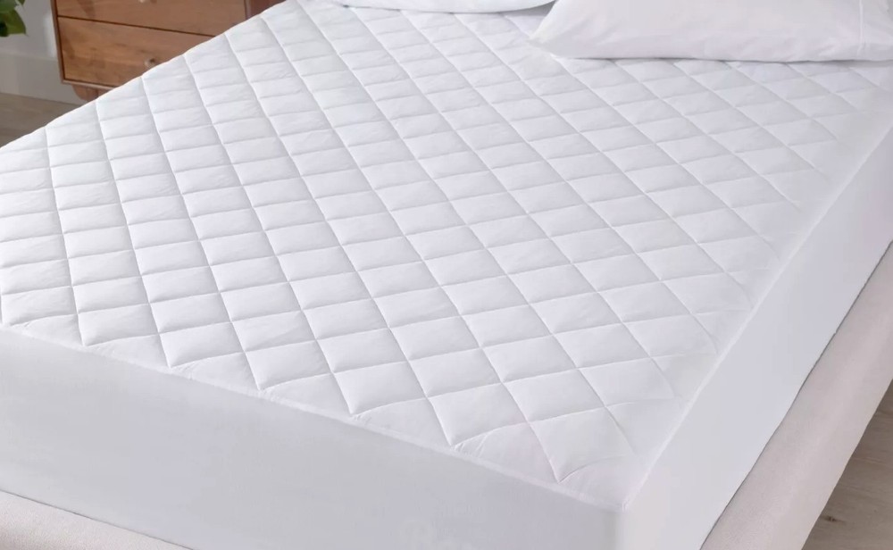Bare Home Twin Mattress Pad - NEW - Elastic Fit - White - Microfiber