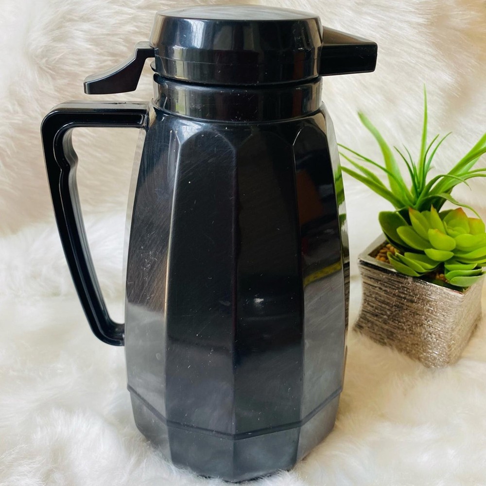 Black Thermal Coffee Carafe with Handle