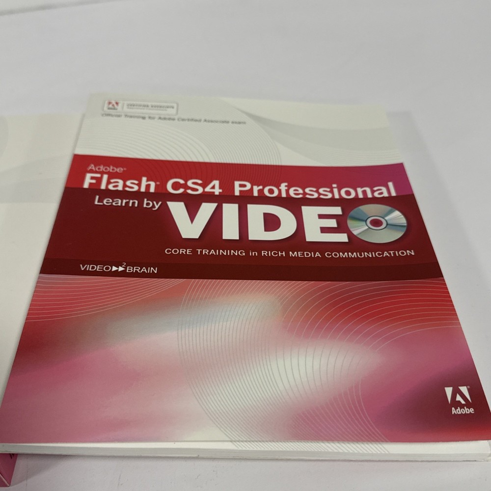 Adobe Flash CS4 Professional Learn by Video Training DVD-Rom Mac Windows Linux