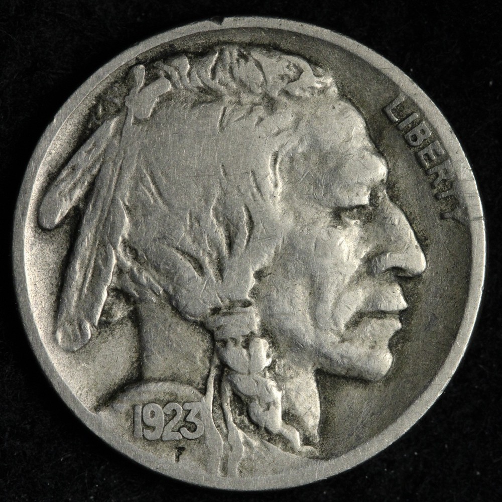 1923-S Buffalo Nickel FINE E212 RACE
